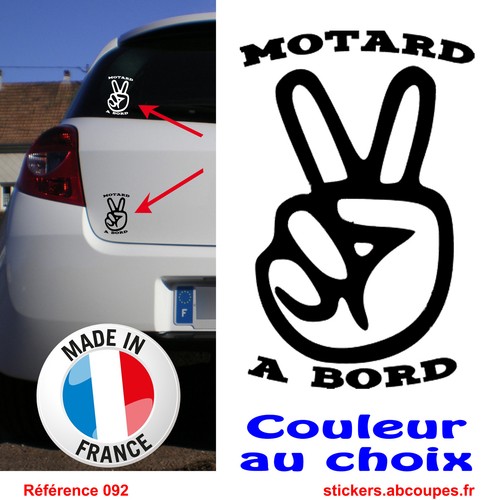 Sticker autocollant motard - autocollant, à